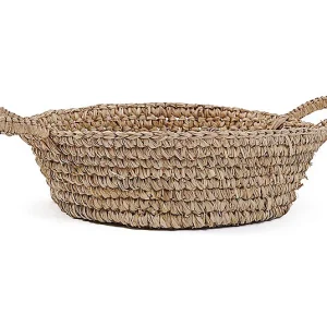 De Raffia Mand Dienbladen – Naturel – S De Raffia Mand Dienbladen – Naturel – S
