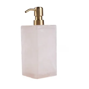 De Resin Zeepdispenser – Roze Wit De Resin Zeepdispenser – Roze Wit