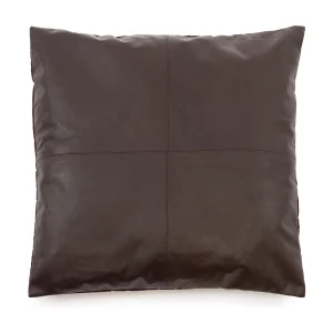 De Four Panel Leather Kussenhoes – Chocolade – 60×60 De Four Panel Leather Kussenhoes – Chocolade – 60×60