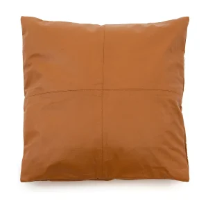 De Four Panel Leather Kussenhoes – Camel – 60×60 De Four Panel Leather Kussenhoes – Camel – 60×60
