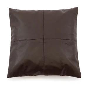 De Four Panel Leather Kussenhoes – Chocolade – 40×40 De Four Panel Leather Kussenhoes – Chocolade – 40×40