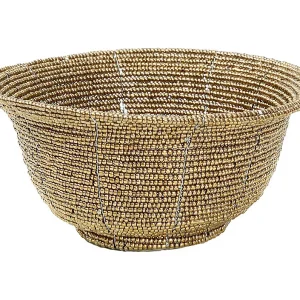 De Beaded Kom Laag – Goud – S De Beaded Kom Laag – Goud – S