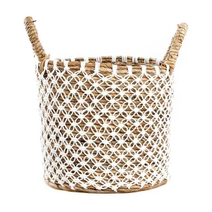 De Gekruist Gestikte Macramé Mand – S De Gekruist Gestikte Macramé Mand – S