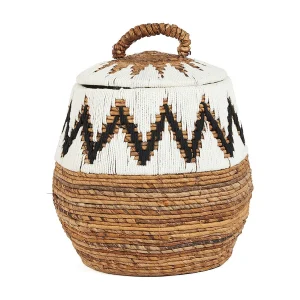 De Little Bay Beach Mand – Naturel Wit – M