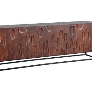 Buffet 175 cm 4 deuren massief hout donker walnoot acacia – Collectie ORIGIN Buffet 175 cm 4 deuren massief hout donker walnoot acacia – Collectie ORIGIN