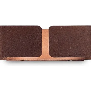 CLIP AP2 SMALL, metalen appliqué met roesteffect, ideale lux CLIP AP2 SMALL, metalen appliqué met roesteffect, ideale lux