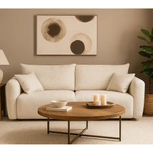 DALLAS – 3-zits slaapbank 238×90 cm, slaapoppervlak 140×196 cm, stof Bello 5 crème DALLAS – 3-zits slaapbank 238×90 cm, slaapoppervlak 140×196 cm, stof Bello 5 crème