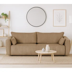 DALLAS – 3-zits slaapbank 238×90 cm, slaapoppervlak 140×196 cm, stof Raven 30 beige DALLAS – 3-zits slaapbank 238×90 cm, slaapoppervlak 140×196 cm, stof Raven 30 beige