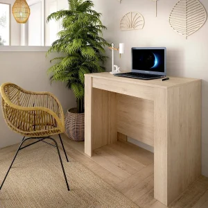 Dmora Uitschuifbare Console Cognolo 90x239x77h cm Bruin Eiken 12 Personen Uitschuifbaar, Centraal Verlengmechanisme Dmora Uitschuifbare Console Cognolo 90x239x77h cm Bruin Eiken 12 Personen Uitschuifbaar, Centraal Verlengmechanisme