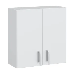 Dcasal wandkast, Extra kledingkast met 2 deuren, Multifunctionele badkamer- of waskast, 59x27h60 cm, Wit Dcasal wandkast, Extra kledingkast met 2 deuren, Multifunctionele badkamer- of waskast, 59x27h60 cm, Wit