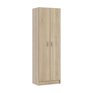 Dmora Multifunctionele Kast 2 Deuren Portsmouth 37x180h cm Bruin Eiken 6 Planken 2 Deuren, Draaideuren Dmora Multifunctionele Kast 2 Deuren Portsmouth 37x180h cm Bruin Eiken 6 Planken 2 Deuren, Draaideuren