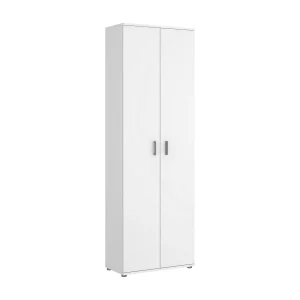 Dmeg multifunctionele kledingkast, multifunctionele schoenenrekkast, 2-deurskast, 61x35h190 cm, Wit Dmeg multifunctionele kledingkast, multifunctionele schoenenrekkast, 2-deurskast, 61x35h190 cm, Wit