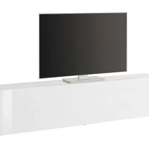 Dmora Tv-meubel Christian 30x180x40h cm Wit Glanzend 1 Legplank 2 Vakjes, 1 Deur Made in Italy Dmora Tv-meubel Christian 30x180x40h cm Wit Glanzend 1 Legplank 2 Vakjes, 1 Deur Made in Italy