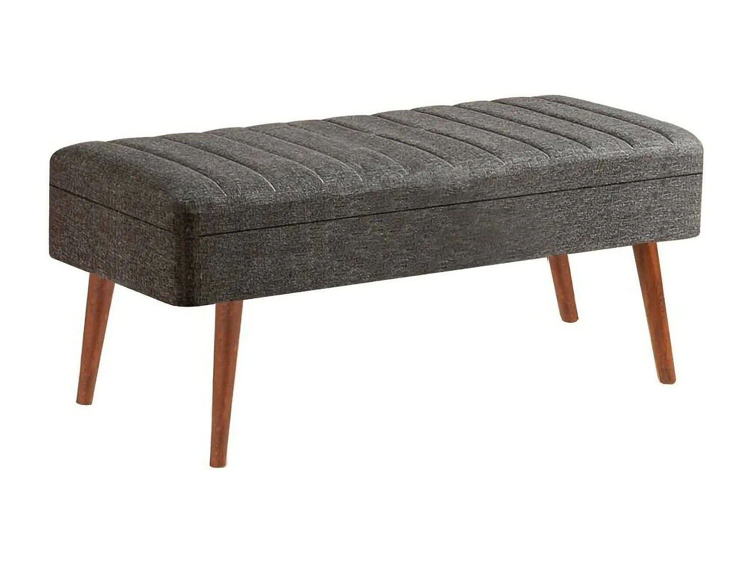 Bank Falcon, draagvermogen 130 kg, 105x40x49h cm notenbruin, framekleur zwart, zithoogte 40 cm