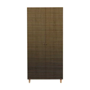 Dfrollan 2-deurskast, Slaapkamermeubel, Inloopkast, Kledingkast, 90x52h192 cm, Eiken Dfrollan 2-deurskast, Slaapkamermeubel, Inloopkast, Kledingkast, 90x52h192 cm, Eiken
