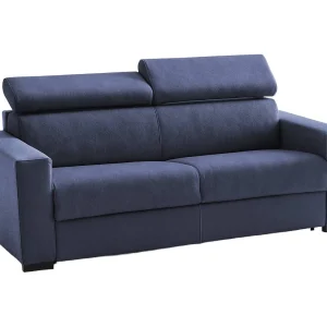 Divano letto 2 posti in tessuto blu 200x95h85 cm