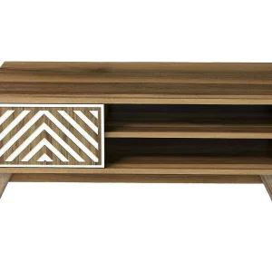 Dpratell-saaltafel, koffietafel, bankwinkel, woonkamerplank, 105x60h38 cm, walnoot en wit Dpratell-saaltafel, koffietafel, bankwinkel, woonkamerplank, 105x60h38 cm, walnoot en wit