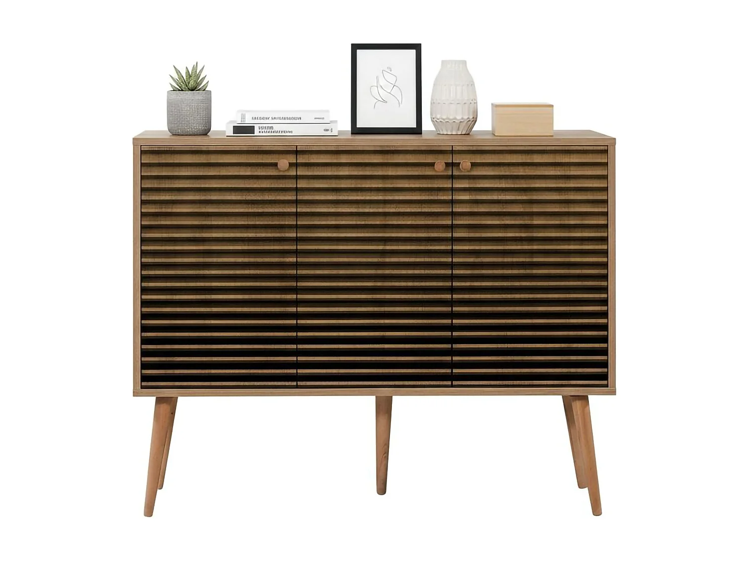 Dpavarin dressoir, woonkamerbuffet, woonkamerplank, keukenkast, 120x36h90 cm, eik