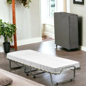 Dpava opklapbed, ruimtebesparend veldbed met 15 latten, inclusief beschermhoes, 100% Made in Italy, 80x200h40 cm, inclusief matras Dpava opklapbed, ruimtebesparend veldbed met 15 latten, inclusief beschermhoes, 100% Made in Italy, 80x200h40 cm, inclusief matras