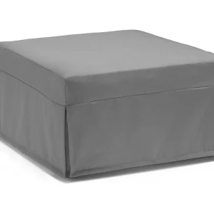 Dabay opklapbed, Poef om te bouwen tot een eenpersoonsbed, 100% Made in Italy, Poef in woonkamerstof, 80x80h45 cm, Grijs Dabay opklapbed, Poef om te bouwen tot een eenpersoonsbed, 100% Made in Italy, Poef in woonkamerstof, 80x80h45 cm, Grijs