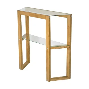 Dlobotk-consol, multifunctionele tafel, bijzetmeubel, gangtafel, 85x31h85 cm, eik Dlobotk-consol, multifunctionele tafel, bijzetmeubel, gangtafel, 85x31h85 cm, eik