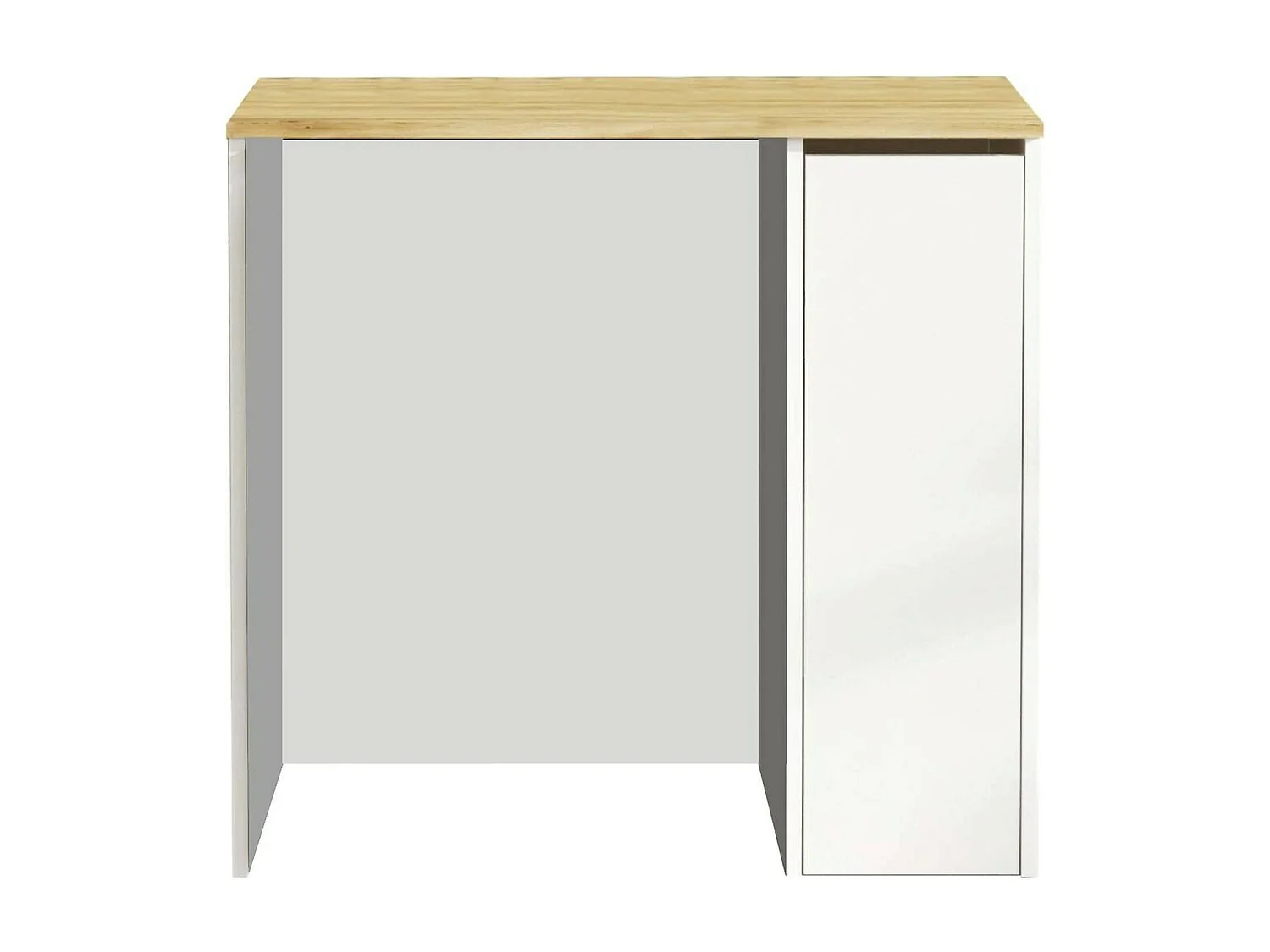 Dpolengh grote multifunctionele kledingkast, multifunctionele kast, schoenenkast, schoenenkast, 94x60h88 cm, walnoot en wit