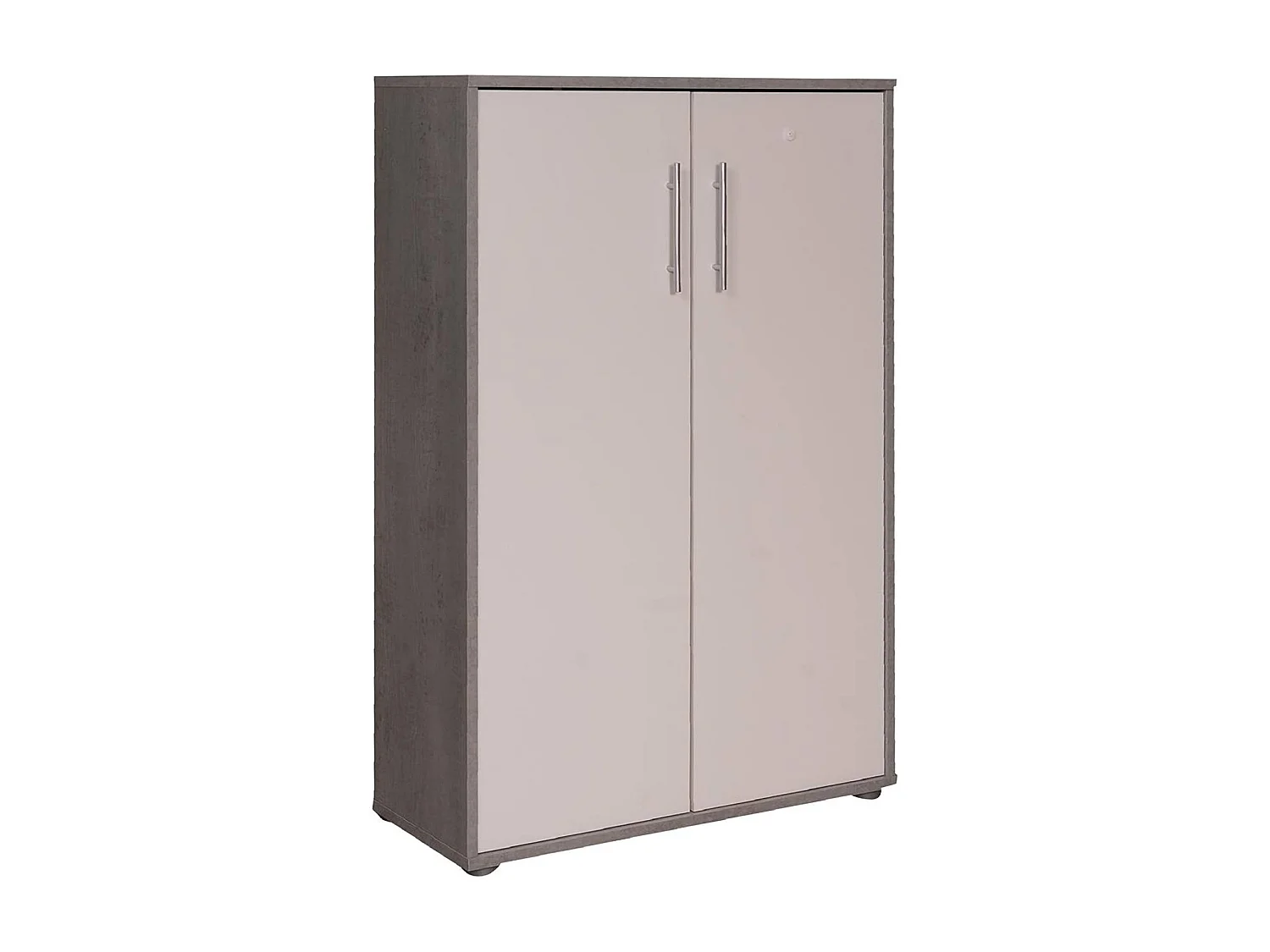 Dmora Multifunctionele Kast 2 Deuren Cambrils 33,5x118h cm Grijs Beton 2 Planken 2 Deuren, Draaibaar