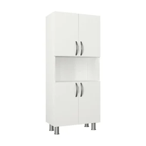 Dgrazian grote multifunctionele kledingkast, Multifunctionele kast, Schoenenrekkast, Schoenenkast, 60x30h140 cm, Wit Dgrazian grote multifunctionele kledingkast, Multifunctionele kast, Schoenenrekkast, Schoenenkast, 60x30h140 cm, Wit