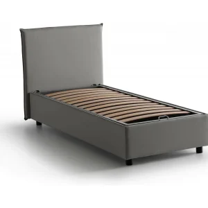 Talamo Italia Eenpersoonsbed Candida Grijs Afneembaar met Onderkast, Matrasmaat 80×190 cm Made in Italy Talamo Italia Eenpersoonsbed Candida Grijs Afneembaar met Onderkast, Matrasmaat 80×190 cm Made in Italy