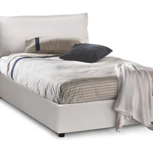 Dgarell tweepersoonsbed, opbergbed met bekleding van eco-leer, 100% Made in Italy, opening aan de voorkant, inclusief matras van 120×200 cm, Wit Dgarell tweepersoonsbed, opbergbed met bekleding van eco-leer, 100% Made in Italy, opening aan de voorkant, inclusief matras van 120×200 cm, Wit