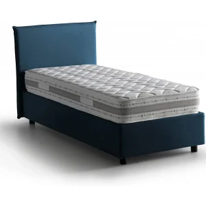 Talamo Italia Eenpersoonsbed Chiaraluna blauw, inclusief matras, afneembaar, opbergruimte, Made in Italy Talamo Italia Eenpersoonsbed Chiaraluna blauw, inclusief matras, afneembaar, opbergruimte, Made in Italy