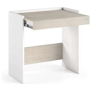 Dmora Bureau Clematis 40x80x79h cm Wit, een Lade, Structuur: Gefineerd Hout, Blad: Gefineerd Hout, Made in Italy Dmora Bureau Clematis 40x80x79h cm Wit, een Lade, Structuur: Gefineerd Hout, Blad: Gefineerd Hout, Made in Italy