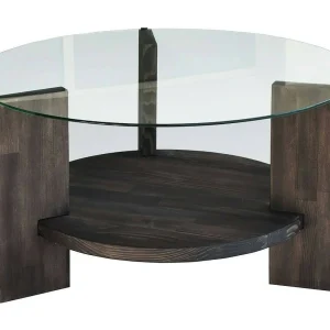 Felino salontafel, tijdschriftenhouder, 75x75x40h cm antracietzwart, ronde vorm, kleurverloop, antraciet frame Felino salontafel, tijdschriftenhouder, 75x75x40h cm antracietzwart, ronde vorm, kleurverloop, antraciet frame