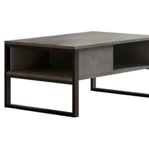 Dfranzos-saaltafel, koffietafel, bankrek, woonkamerplank, 100x60h44 cm, zilver Dfranzos-saaltafel, koffietafel, bankrek, woonkamerplank, 100x60h44 cm, zilver