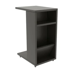Dgambazz-satonttafel, Koffietafel, Sofa- en tafelhouder, Aanrecht, 30x40h63 cm, Antraciet