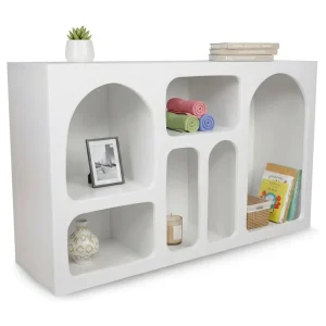 Dgargiul dressoir, buffet in de woonkamer, woonkamer, bijkeuken, 120x37h74 cm, Wit Dgargiul dressoir, buffet in de woonkamer, woonkamer, bijkeuken, 120x37h74 cm, Wit