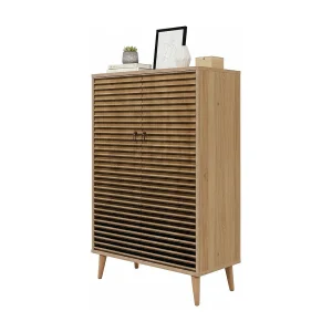 Dpersy Dressoir, Woonkamer Buffet, Woonkamer, Keuken Pantry, 80x36h127 cm, Eiken Dpersy Dressoir, Woonkamer Buffet, Woonkamer, Keuken Pantry, 80x36h127 cm, Eiken