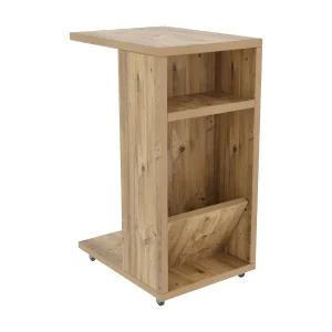 Dgambazz-satal, koffietafel, banktafel, woonkamerplank, 30x40h63 cm, Eik