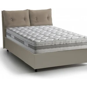 Dkasiu tweepersoonsbed, Opbergbed met bekleding van eco-leer, 100% Made in Italy, Opening aan de voorzijde, inclusief matras van 160×200 cm, Taupe Dkasiu tweepersoonsbed, Opbergbed met bekleding van eco-leer, 100% Made in Italy, Opening aan de voorzijde, inclusief matras van 160×200 cm, Taupe
