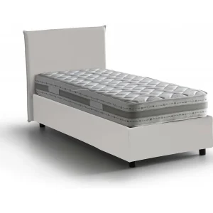 Dargill eenpersoonsbed, Opbergbed met bekleding van eco-leer, 100% Made in Italy, Zijopening, inclusief matras van 80×190 cm, Wit Dargill eenpersoonsbed, Opbergbed met bekleding van eco-leer, 100% Made in Italy, Zijopening, inclusief matras van 80×190 cm, Wit