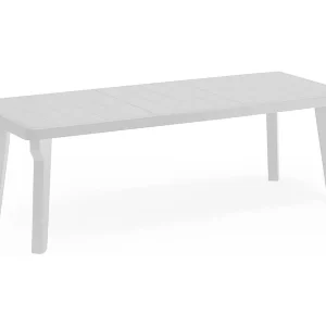 Dhristo buitentafel, Rechthoekige tafel, Uitschuifbare tuin- of bartafel, 100% Made in Italy, 160-220x90h74 cm, Wit Dhristo buitentafel, Rechthoekige tafel, Uitschuifbare tuin- of bartafel, 100% Made in Italy, 160-220x90h74 cm, Wit