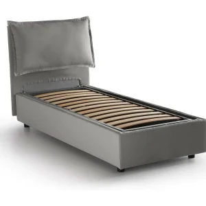 Dmosco eenpersoonsbed, Opbergbed met stoffen bekleding, 100% Made in Italy, Opening aan de voorzijde, geschikt voor matras van 80×190 cm, Grijs Dmosco eenpersoonsbed, Opbergbed met stoffen bekleding, 100% Made in Italy, Opening aan de voorzijde, geschikt voor matras van 80×190 cm, Grijs