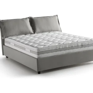 Dcarrar tweepersoonsbed, Opbergbed met stoffen bekleding, 100% Made in Italy, Opening aan de voorkant, inclusief matras 160×190 cm, Grijs Dcarrar tweepersoonsbed, Opbergbed met stoffen bekleding, 100% Made in Italy, Opening aan de voorkant, inclusief matras 160×190 cm, Grijs