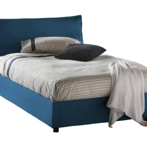 Dcasade tweepersoonsbed, Opbergbed met stoffen bekleding, 100% Made in Italy, Opening aan de voorkant, inclusief matras van 120×190 cm, Blauw Dcasade tweepersoonsbed, Opbergbed met stoffen bekleding, 100% Made in Italy, Opening aan de voorkant, inclusief matras van 120×190 cm, Blauw