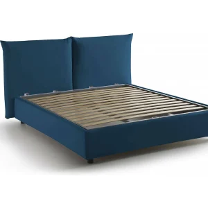 Ddestr tweepersoonsbed, Opbergbed met stoffen bekleding, 100% Made in Italy, Opening aan de voorkant, geschikt voor matras van 160×200 cm, Blauw Ddestr tweepersoonsbed, Opbergbed met stoffen bekleding, 100% Made in Italy, Opening aan de voorkant, geschikt voor matras van 160×200 cm, Blauw