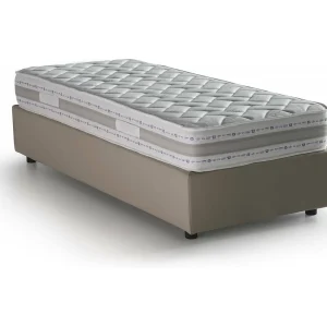 Dmorier eenpersoonsbed, Opbergbed met stoffen bekleding, 100% Made in Italy, Opening aan de voorkant, inclusief matras van 90×200 cm, Taupe Dmorier eenpersoonsbed, Opbergbed met stoffen bekleding, 100% Made in Italy, Opening aan de voorkant, inclusief matras van 90×200 cm, Taupe