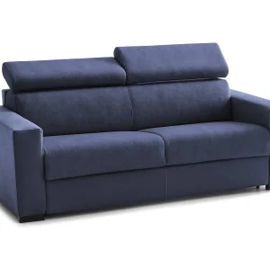 Daalhou slaapbank, 2-zitsbank, 100% Made in Italy, woonkamerbank met draaibare opening, met verstelbare hoofdsteunen en standaard armleuningen, 180x95h85 cm, Blauw Daalhou slaapbank, 2-zitsbank, 100% Made in Italy, woonkamerbank met draaibare opening, met verstelbare hoofdsteunen en standaard armleuningen, 180x95h85 cm, Blauw