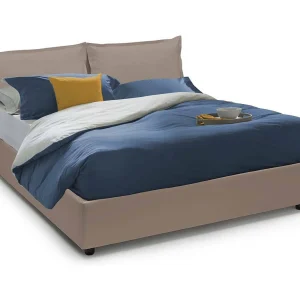 Dharrou tweepersoonsbed, Opbergbed met eco-lederen bekleding, 100% Made in Italy, Opening aan de voorkant, geschikt voor matras 140×190 cm, duifgrijs Dharrou tweepersoonsbed, Opbergbed met eco-lederen bekleding, 100% Made in Italy, Opening aan de voorkant, geschikt voor matras 140×190 cm, duifgrijs
