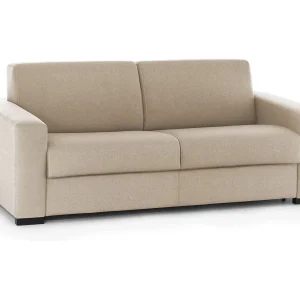 Daaze slaapbank, 2-zitsbank, 100% Made in Italy, woonkamerbank met draaibare opening, in gewatteerde stof, met standaard armleuningen, 180x95h90 cm, Beige Daaze slaapbank, 2-zitsbank, 100% Made in Italy, woonkamerbank met draaibare opening, in gewatteerde stof, met standaard armleuningen, 180x95h90 cm, Beige