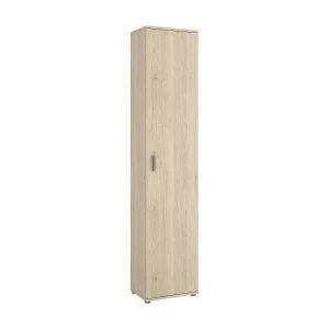 Dfuzat multifunctionele kledingkast, Multifunctionele opbergkast, 1-deurskast, 39x35h190 cm, Eiken